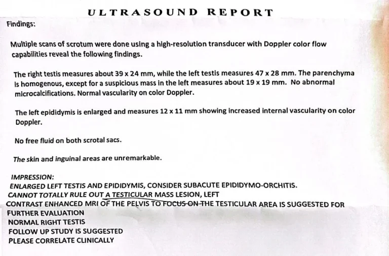 Ultrasound Report